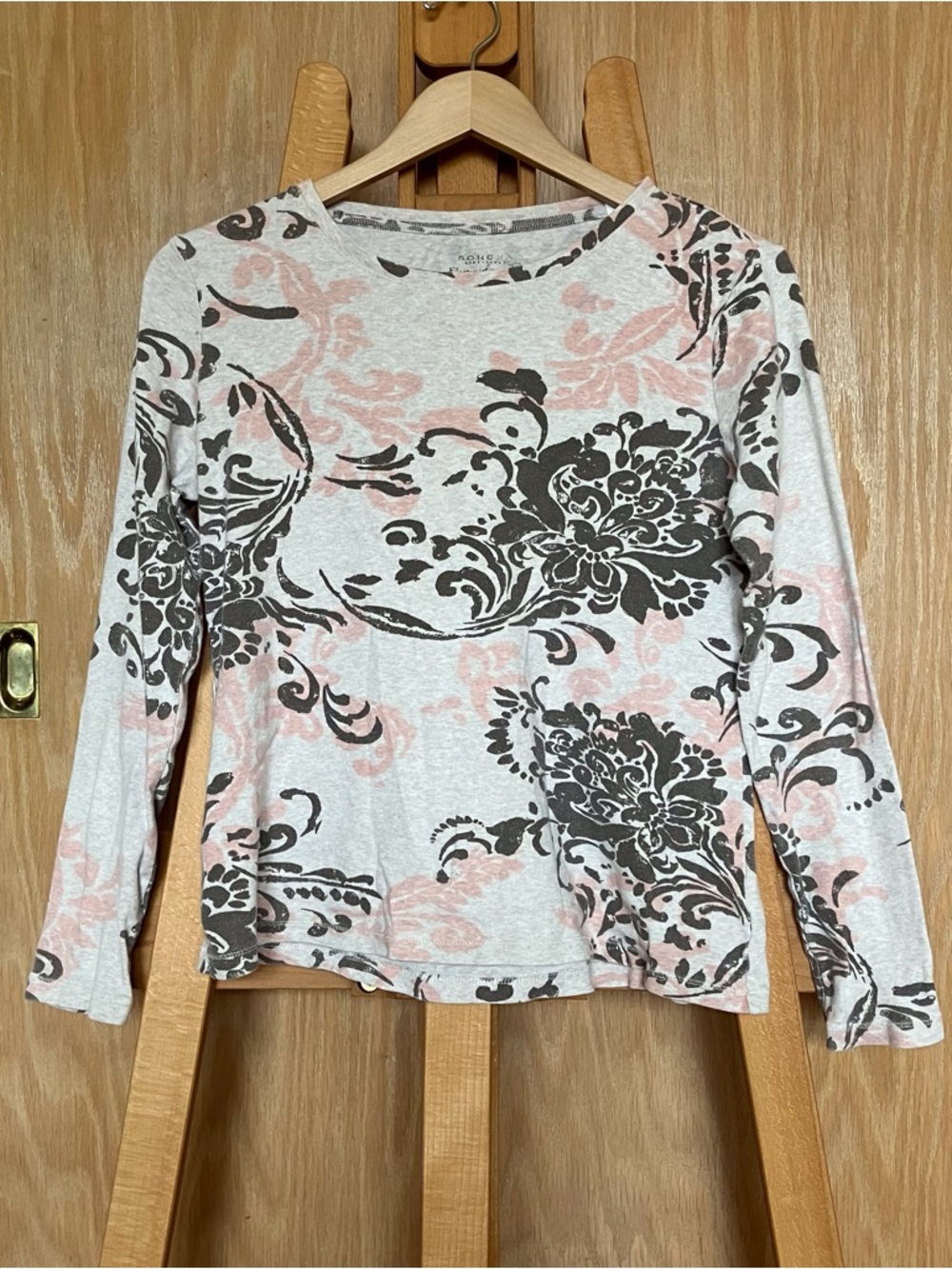 Sonoma grey and pink floral top!